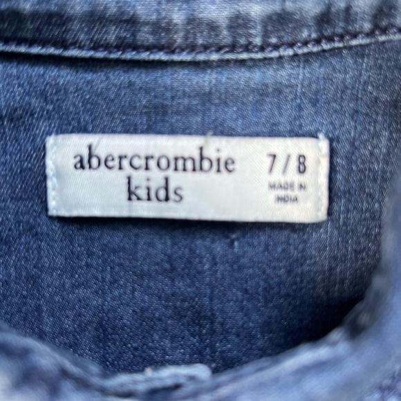 Abercrombie Kids Denim Buttondown Sz. 7/8 - Picture 6 of 6